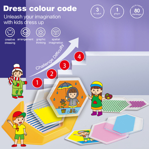 BGL Color Decoding Logical Match Brettspiel Lernspiel zeug für 2-4 Jahre Puzzle für Gedanken und Tischs piel - Product Image 4