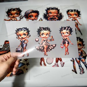 Trung Quốc tốc độ tùy chỉnh màn hình in chuyển dtf chuyển Sticker sẵn sàng để Báo Chí sắt trên Vinyl mềm chuyển in ấn cho hàng may mặc - Product Image 2