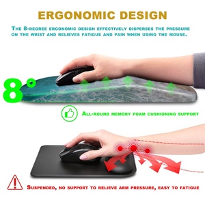 87/104 Keys Anti-Slip Cartoon Memory Foam <strong>Keyboard</strong> Pad with Wrist Rest Silicon Material Support Mat for Comfortable <strong>Computer</strong> <strong>Use</strong> - Product Image 5