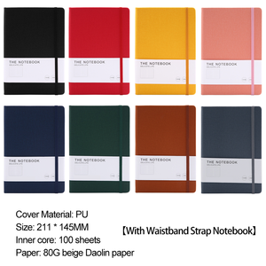 Cuaderno Personal de tacto suave de alta calidad con logotipo personalizado, cubierta de cintura, Impresión de marca, cuaderno de tapa dura de PU A5 con logotipo