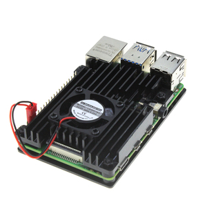 <strong>Raspberry</strong> <strong>Pi</strong> 4 Armor <strong>Case</strong> Aluminum Alloy Protective Shell Metal with Cooling Fan Heatsink for <strong>Raspberry</strong> <strong>Pi</strong> 4 Model B - Product Image 3