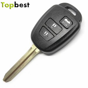 3 düğmeler otomatik boş tuşları değiştirme TOY43 Blade uzaktan araba anahtarı kabuk durumda Fob t-oyota c-amry için logo ile - Product Image 3