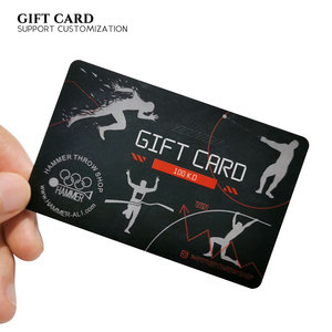 Tarjeta de regalo de PVC con impresión personalizada Tarjeta de membresía Tarjeta de regalo con código de barras y código QR - Product Image 4