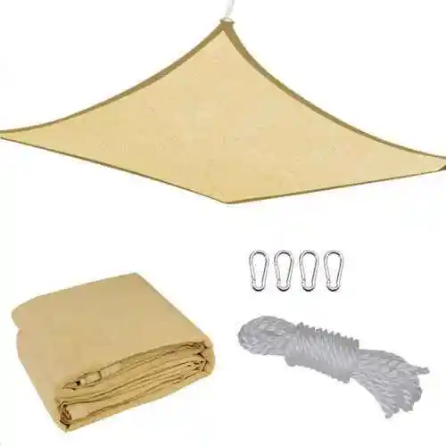 Venta caliente HDPE de tamaño personalizado colorido Sun Shade Sail/Sun Shade cloth Shade Sails