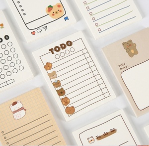 Llegada diseño personalizado Animas 50 hojas proveedor de oficina accesorio para el hogar para hacer la lista Bloc de notas adhesivas lindo Bloc cuaderno de notas - Product Image 1