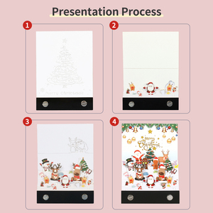3D papel escultura notas pegajosas Natal <span class=keywords><strong>Design</strong></span>-presente criativo para a decoração do feriado