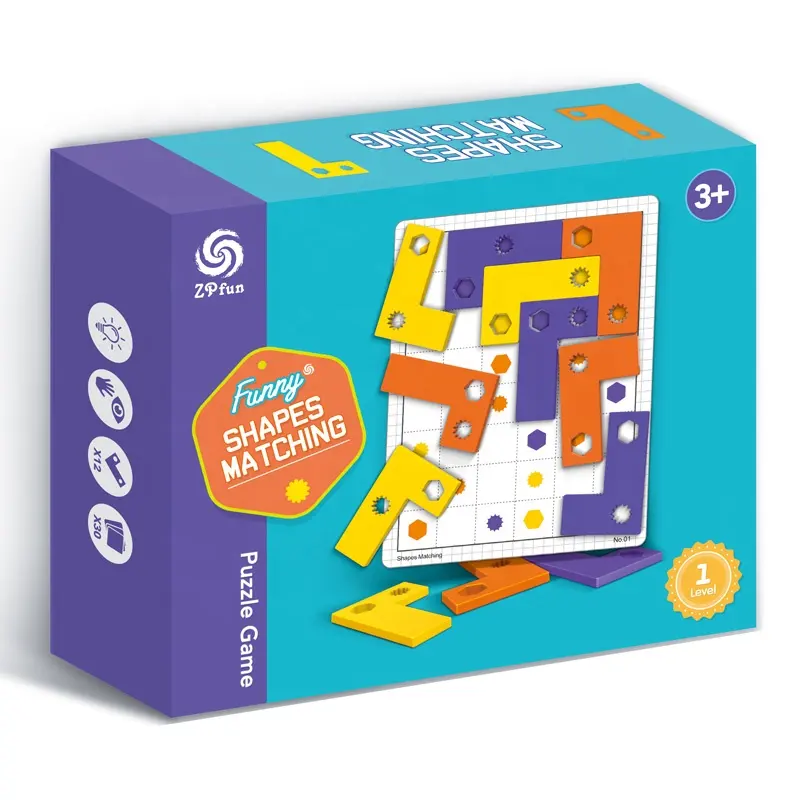 IQ-Spiel L-Form passend zum Plastiks pielzeug puzzle 2021 neues Spielzeug Kinder pädagogisches Level 1