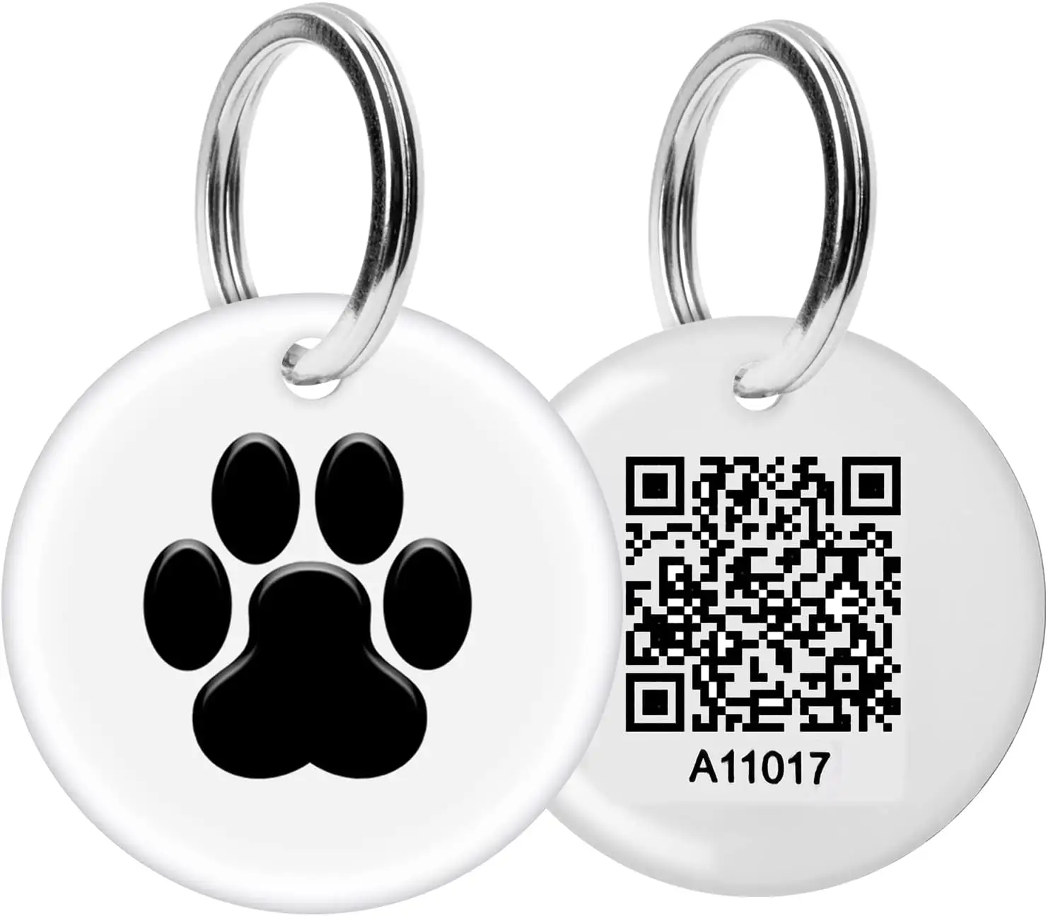 Идентификационная бирка для домашних животных с QR-кодом, алюминиевый круглый аксессуар «сделай сам» для собак и кошек