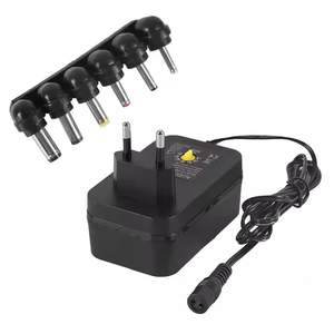 Fuente de alimentación de salida de CC de 3-12V y 12V de voltaje múltiple ajustable de 30W, entrada de CA de 100-240V con 6 adaptadores de enchufe opcionales, adaptador de cargador LED - Product Image 6