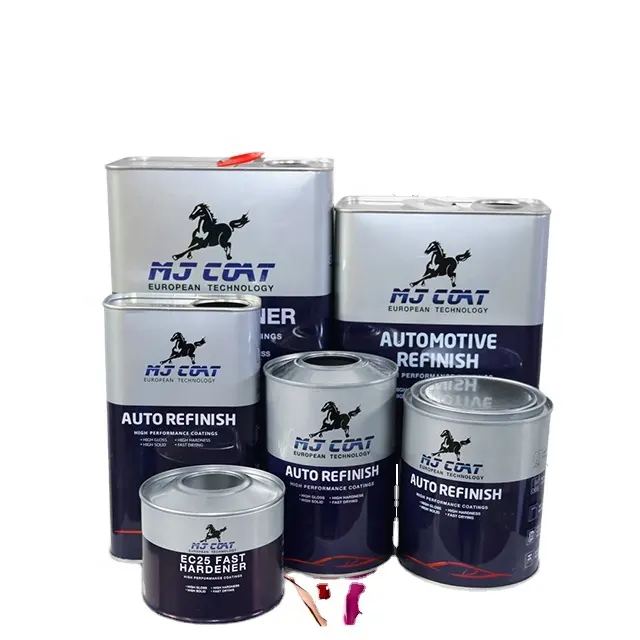 Laca acrílica para coche 2k, pintura automotriz, recubrimiento superior de color blanco