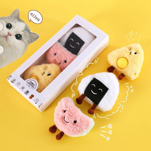 Lindo sonido de crujido Catnip juguete para mascotas gato Juguetes Para gatito Limpieza de dientes gato menta felpa pulgar almohada accesorios para mascotas - Product Image 1