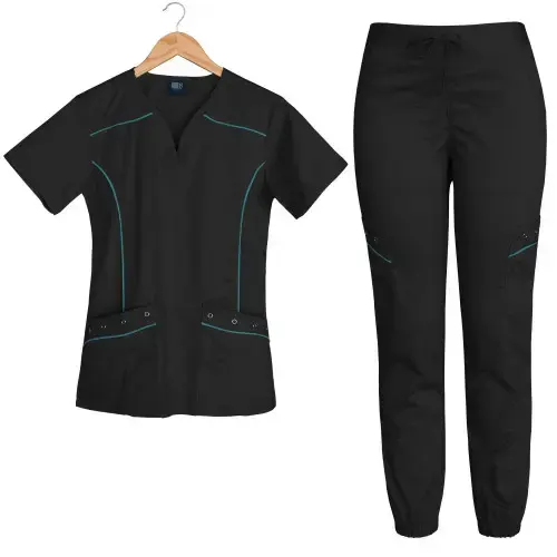 Nouveau Style élégant uniforme médical dentaire femmes ensemble de gommage femmes chirurgie médical gommage vente en gros uniformes de gommage ensembles d'infirmière