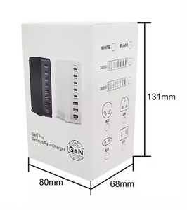 268W GAN manyetik USB C hızlı şarj 8 in 1 8-Port çok USB tip C cep telefonu ve kulaklık adaptörü - Product Image 5