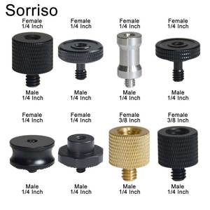 Sorriso Male 1/4 Inch&quot; to Female <strong>3</strong>/8 5/8 M4 M5 M6 M8 M10 Camera Screw Ball Head Adapter <strong>Mount</strong> for Phone Tripod Holder Stand - Product Image 5