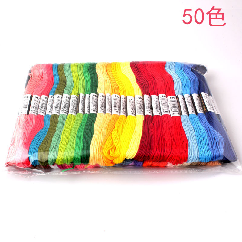 50 colori di filo da ricamo