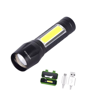 Çok fonksiyonlu teleskopik odaklama su geçirmez 3w Cob Led Xpe cep minik meşale ışık şarj edilebilir Mini fenerleri - Product Image 6