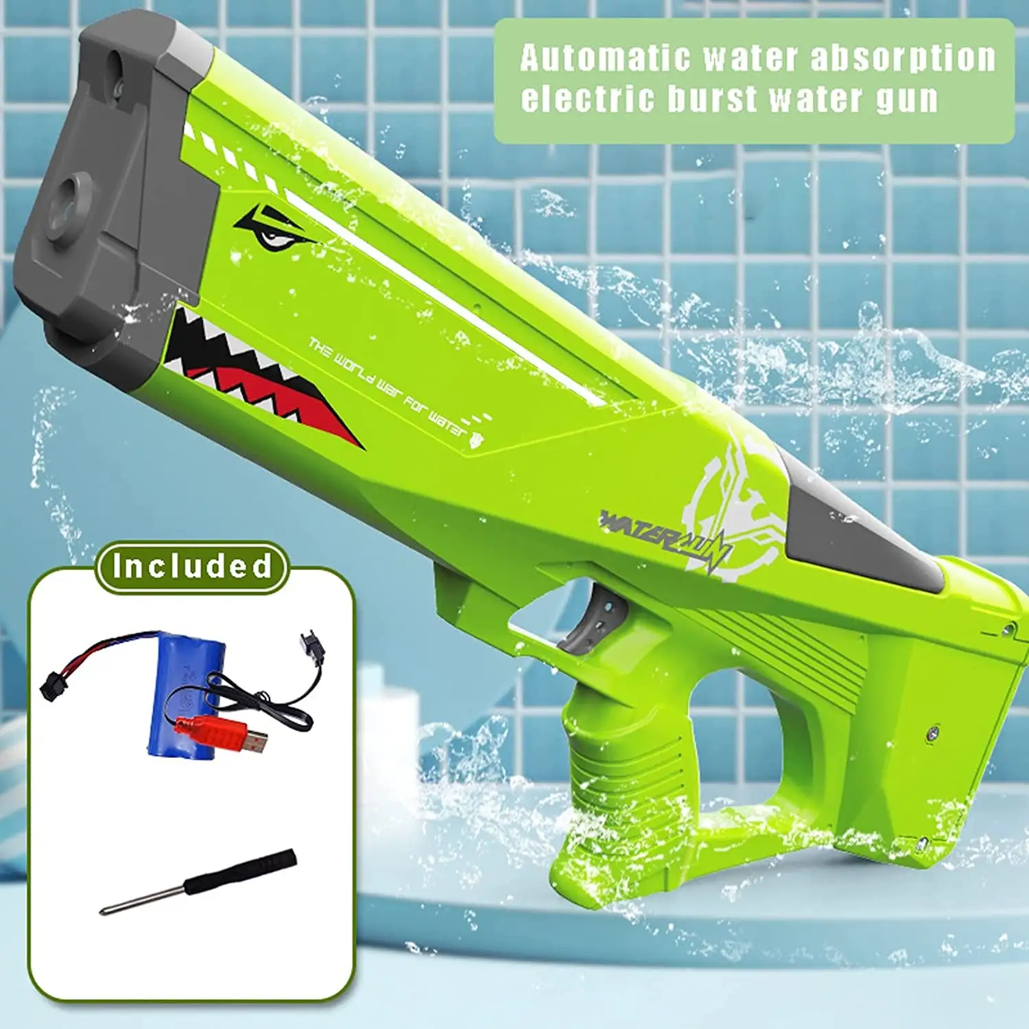 Songkran Fast Closing Outdoor Toys Auto Reload Electric Water Gun Automatic Squirt Gun Toys