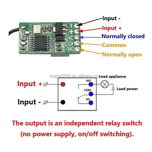 สวิตช์ไมโครรีเลย์ขนาดเล็กขนาดเล็ก,โมดูลสวิตช์โอนสายวงจรรีเลย์ Rf ไร้สาย Dc 3.5V 3.7V 9V 433Mhz - Product Image 3