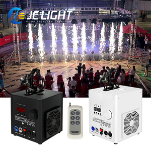 Palco per feste 600W macchina a scintilla fredda a testa in giù per fuochi d'artificio Wireless da esterno per interni appesi per fontana a freddo per matrimonio