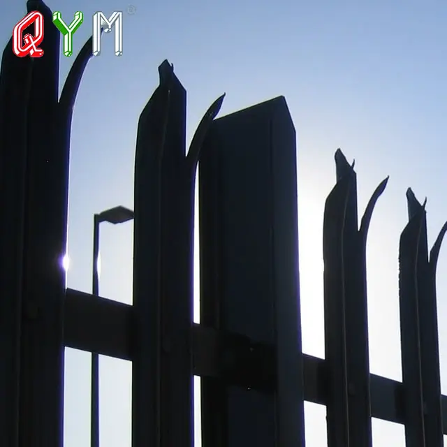 Eco-Friendly PVC Coated Palisade Fence Steel Garden Fence with W D Profile Pressure Treated Wood Nature Type