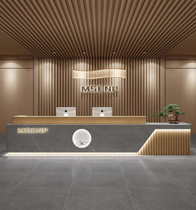 QT-27 rezeption scrivania nội thất văn phòng bàn bàn đặt oficina hiện đại quầy lễ tân quầy lễ tân Thẩm mỹ viện - Product Image 5