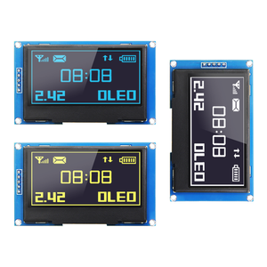2,42 Zoll 4-poliges OLED-Display IIC-Schnitts telle SSD1309 Treiber 128*64 Auflösung OLED-Modul Weiß Blau Gelb - Product Image 1