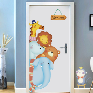 Personalizzato Cartone Animato Animale Adesivi Murali Carino per I Bambini Del Bambino Soggiorno Camera Da Letto Casa decorazione per la Casa Del Vinile Della Decorazione Delle Decalcomanie - Product Image 4