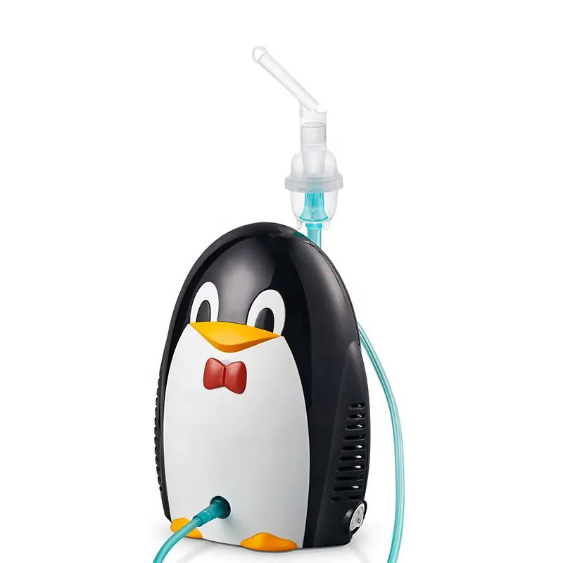 Desenhos animados pinguim nebulizador para crianças compressor médico animal atomizador portátil