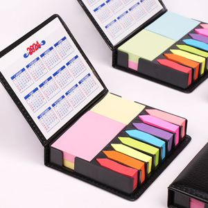 <strong>2025</strong> New KRC Promotional <strong>Customized</strong> Note Pad Paper Stickers Index Rectangular Desktop Sticky Note Set Leather <strong>Box</strong> <strong>Memo</strong> Pad With