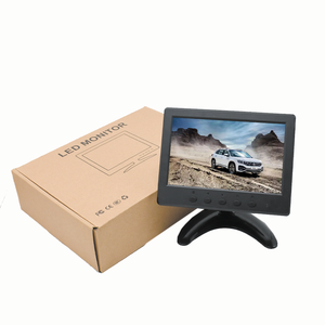 Monitor de vehículo pequeño, Monitor LCD de 7 pulgadas, cámara de seguridad IP 1024*600, Monitor de sistema de vigilancia CCTV BNC VGA - Product Image 2