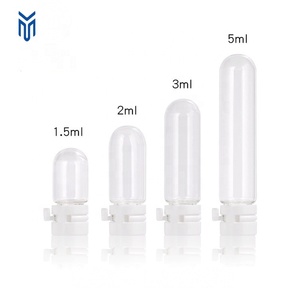Wholesale 1.5ml 2ml 3ml 5ml Small Bulb Round Bottom Essence Bottle Glass Sample Serum Vials With <strong>Tear</strong> off Cap - Product Image 2