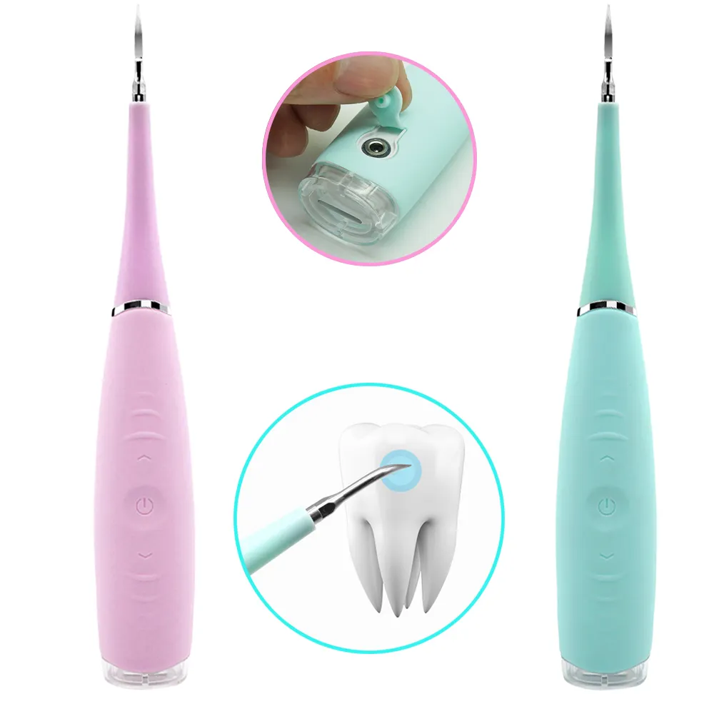 Tragbares elektrisches Ultraschall-Dental-Scaler-Zahnstein-Werkzeug Sonic Remover-Flecken Tartar Plaque White ning Oral Cleaner