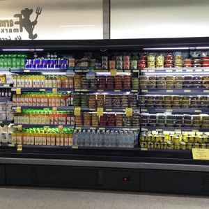 Hiển thị thương mại Tủ đông siêu thị multideck mở máy làm lạnh không khí Rèm tủ lạnh cho Rau Trái Cây - Product Image 4