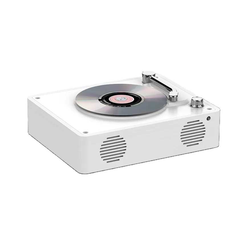 TOCADISCOS inalámbrico de 3 velocidades, reproductor de discos con altavoces integrados y fonógrafo Vintage USB, sonido de Audio actualizado portátil