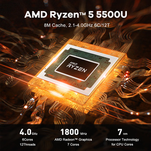 无风扇工业迷你电脑，配有AMD Ryzen 5500U双HDM视窗11 Beelink小型电脑，用于数字标牌和自动化