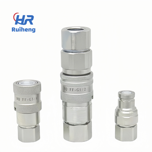 瑞恒1/2英寸SAE螺纹3/8英寸平面液压快速连接耦合器组 - Product Image 5