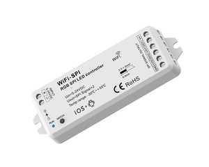 ตัวควบคุมแถบพิกเซลชนิด IC ที่ควบคุมด้วยแอพควบคุมสัญญาณไวไฟ rb/rgbw 5-24VDC WT-SPI - Product Image 1
