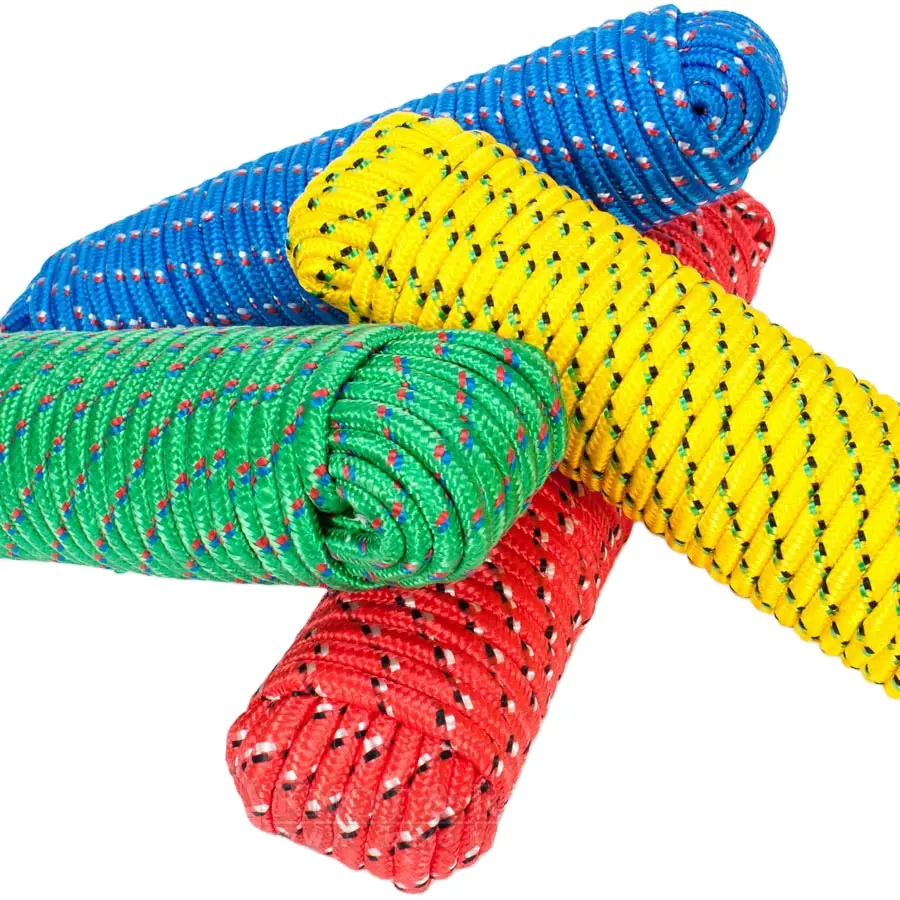 Cuerda trenzada de nylon perro cuerda tejida India