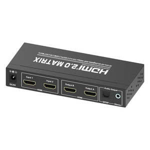 Conmutador de matriz con Control remoto, 2 en 2, HDMI, 2x2, 4K @ 60Hz - Product Image 2