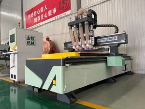 Enrutador CNC multihusillo 1328/1330 con certificación CE, grabado anidado para paneles de madera, Equipo de mesa de vacío de Control NC Studio Mach3 - Product Image 2