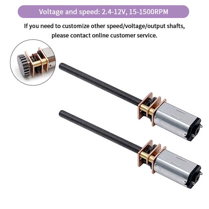N20 2.4v 5v 6v 12v Electric Gear Motor Micro Dc Motor