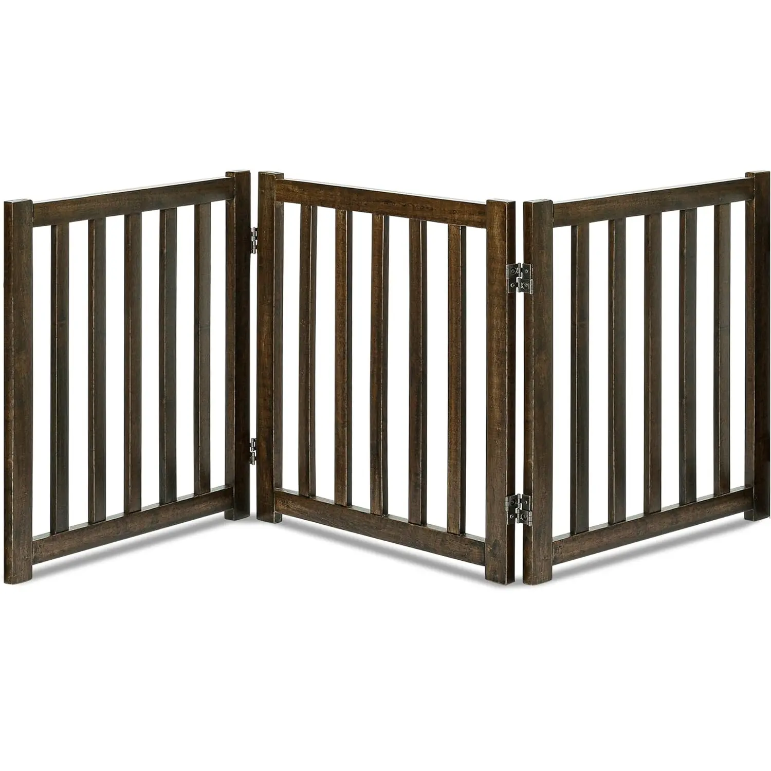 Düşük fiyat evcil hayvan çiti köpek oturma odası çit bağlantısız ahşap Pet kapısı 3 paneller ile yüksek kaliteli geri çekilebilir köpek kapısı