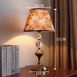 Interruttore europeo a pulsante in cristallo retrò a LED decorativo per camera da letto da letto luce atmosfera da comodino