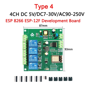 1 2 4 8-Kanal ESP8266 WIFI DIY Arduin Tasmota Relais modul Schalter ESP-12F Entwicklungs platine DC 5V 12V 24V 32V AC 110V 220V - Product Image 5