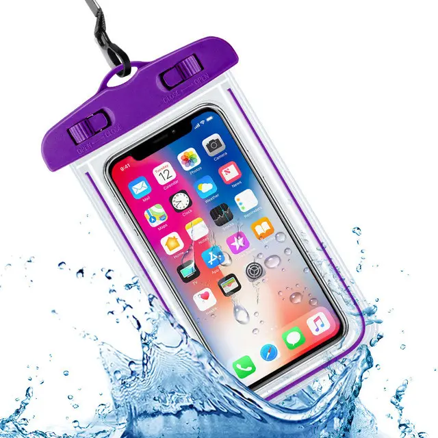 Fabrik Großhandel PVC Telefon Fall Tasche Schwimmen Wasserdichte Telefon Tasche zum Tauchen schwimmend