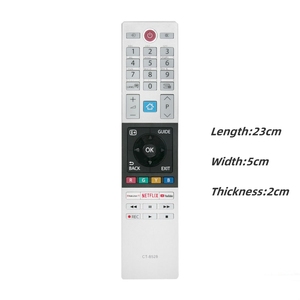 Nuovo telecomando sostitutivo CT-8528 per Toshiba TV 65 u6863dg 32 l3866dg 24 w3863da 43 v5863db 49 v5863db 55 v5863db - Product Image 4