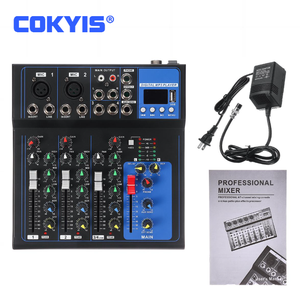 Özel fırsatlar masaüstü müzik ses kartı konsol ses sistemi, 4 kanal mikser, stüdyo canlı DJ denetleyici/ses konsolu mikser - Product Image 1