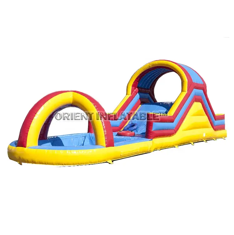 Orient Inflatables patio trasero inflable bañera de agua correr tobogán con piscina Splash círculo deslizante para la venta