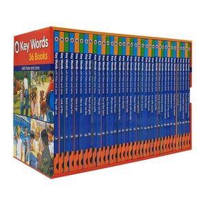 36pcs/set <strong>Books</strong> Ladybird Key Words with Peter Jane Learning English Story Picture <strong>Book</strong>