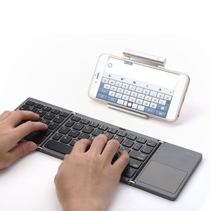 Teclado plegable inalámbrico Bluetooth Teclado de tamaño mini con panel táctil para tableta Computadora celular - Product Image 3